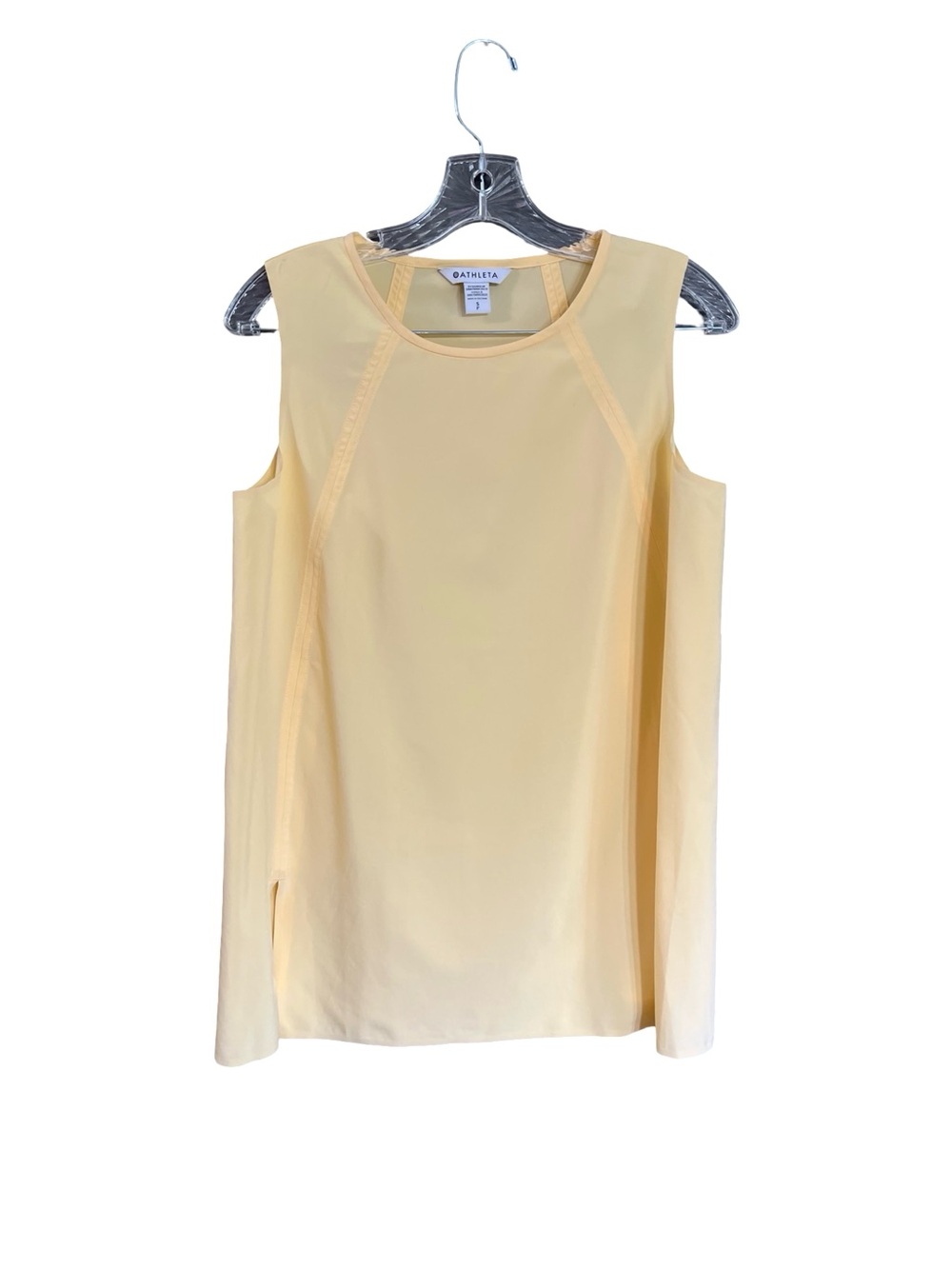 Athleta Light Cream Performance Tank Top